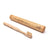 Kleine Reise-Zahnbürste aus Bambus mit weichen Borsten, inkl. Etui. Ideal für Kinder